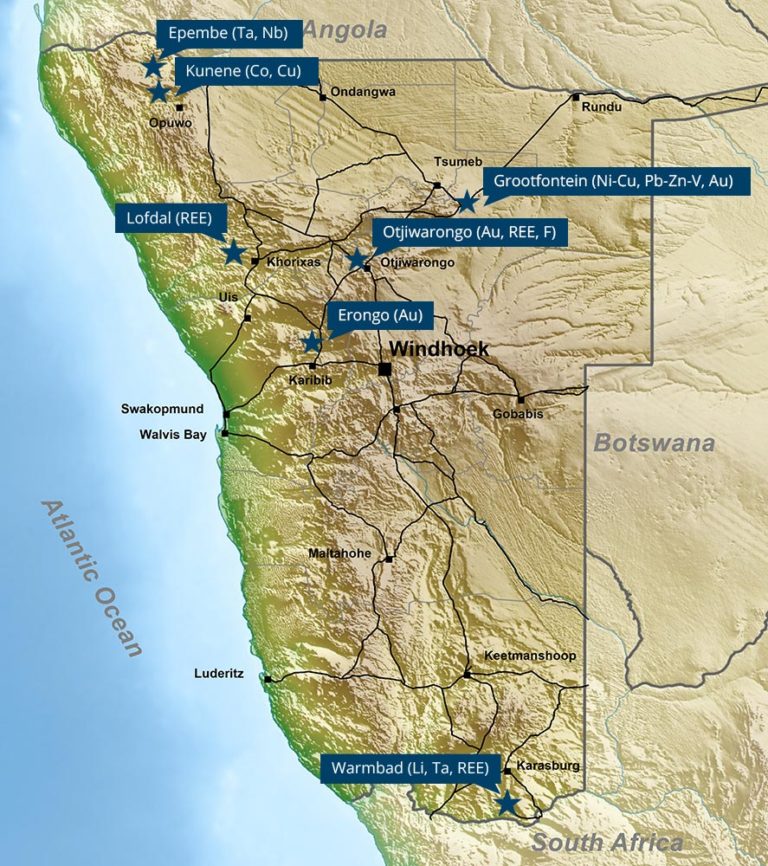 Projects: Namibia Critical Metals